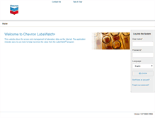 Tablet Screenshot of chevron.alstribology.com
